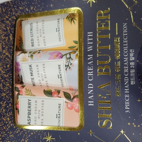 3pack shea butter raspberry, white musk & red citrus scented hand creams new - Picture 1 of 8